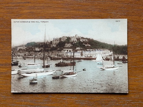 Vintage postcard torquay outer - torquay,