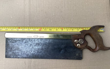 Vintage Brass Bar Tenon Saw - W. Tyzack Sons & Turner No 13B