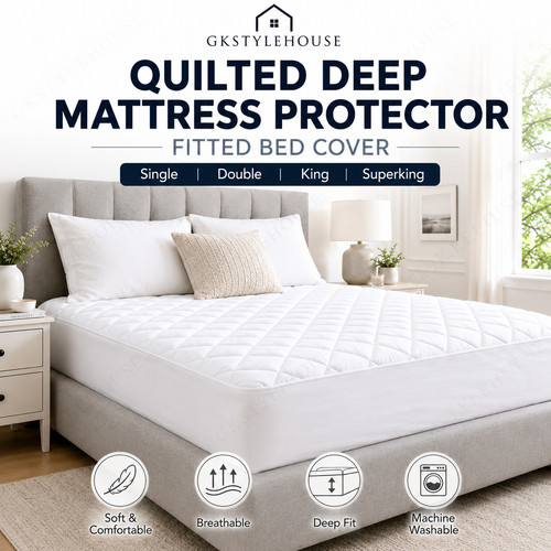 Quilted deep mattress - quilted,