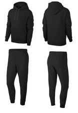 BLACK MENS TRACKSUIT SET