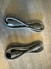 2 x Male to Female Kettle Lead IEC C14 Male - IEC C13 Female Power Extension 003