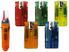  Windproof Turbo Jet Gas Lighter Refillable Cigarette Double Flame Lighters