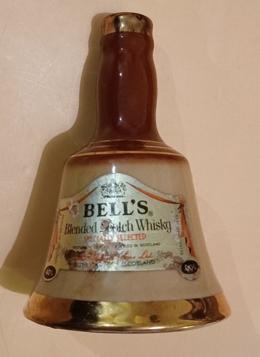 Empty miniature bells whisky - miniature,
