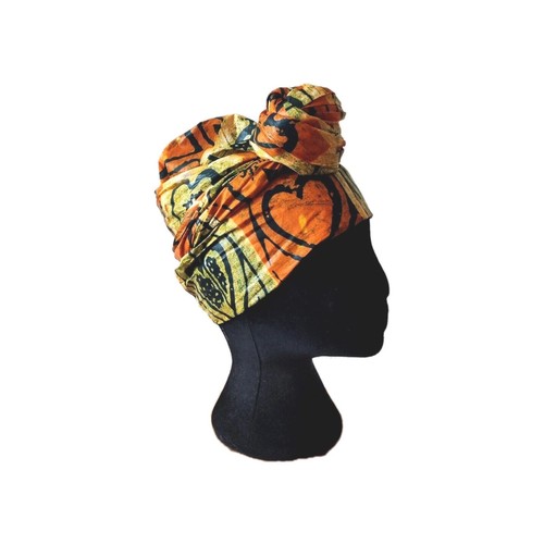 Orange black green ethnic - green,