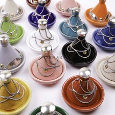 Moroccan Ceramic Tagine Pottery Tajine HandPainted Tajine Serving Tagine Decor