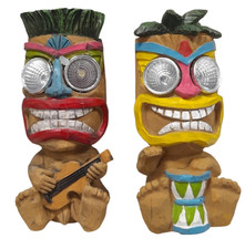 Solar powered big eyed tiki - big-eyed,