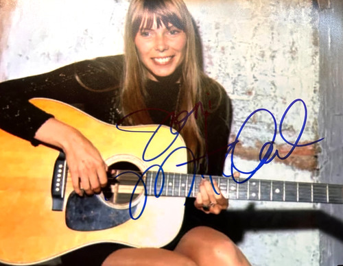 Joni mitchell signed autograph - mitchell,
