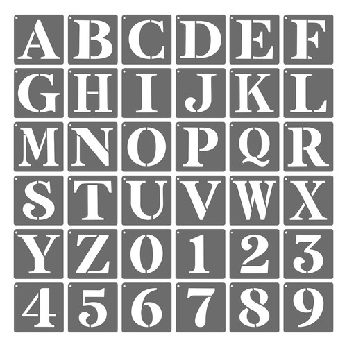 Inch plastic letter and - 3,