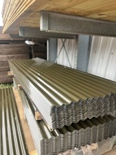 Corrugated Green Metal roof sheets Plastic Coated 4.2m