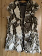 Women's Zara Faux Fur Gilet Size Small