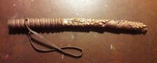 Handmade Wooden Carved Wand With Leaves Pattern And Amber Tip Wicca/ Cosplay .