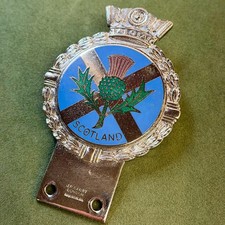 SCOTLAND CAR BADGE, J R GAUNT