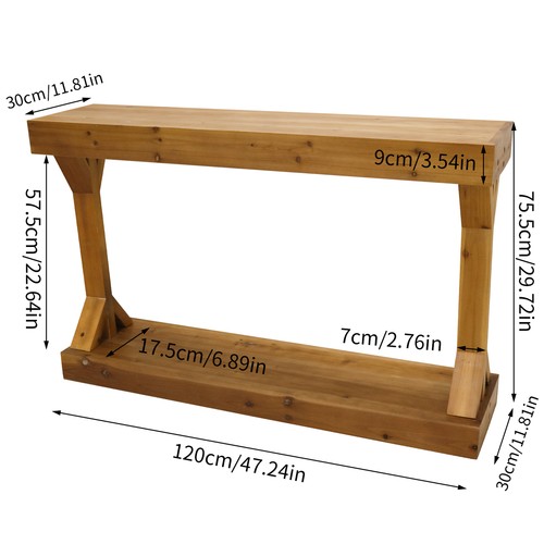 Rustic behind couch - behind, table