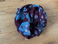 JIGSAW silk wool floral blue
