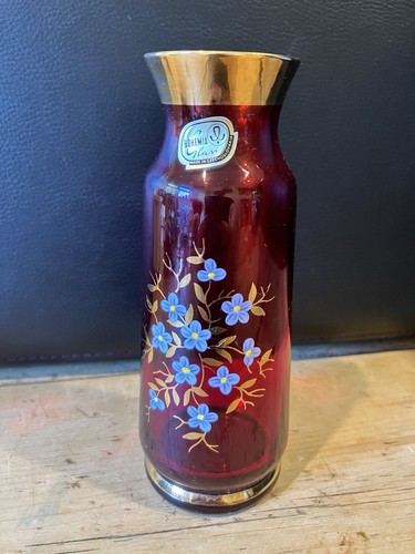 Vintage bohemia glass - glass, ruby