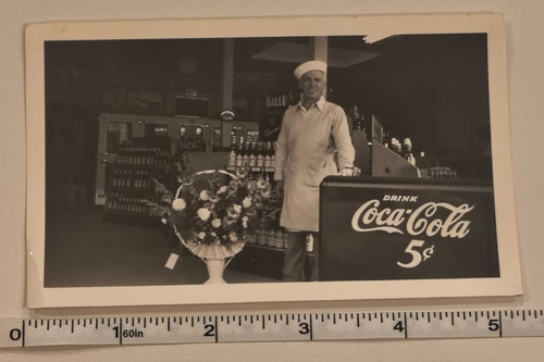 Vintage photo store - vintage, clerk