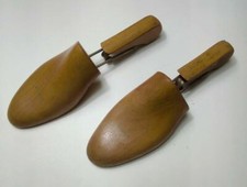 Vintage Hinged Wooden Foot Cobbler Shoe Stretcher Tree Adjustable