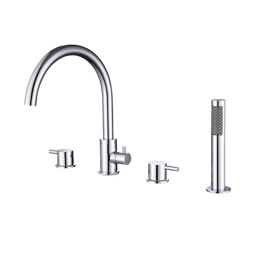 Chrome hole bath shower - bath,