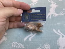 Dolls House Emporium Chocolate Labrador Laying Pet Puppy Dog Miniature 1:12