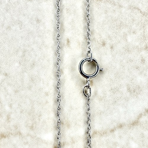 Solid 10k white gold - 10k, rope