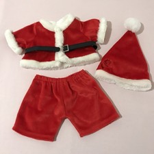 Unknown / Fits Build a Bear - Christmas - Santa Costume - Jacket  Trousers Hat