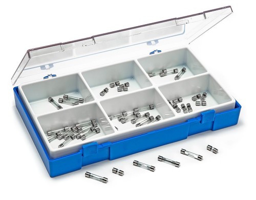 Assortment box glass fuses - box,