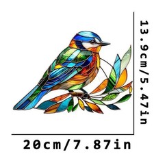 Crystal Sky Bluebird Stained