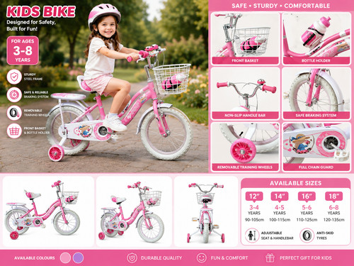 Kids girls bicycle - girls, 12
