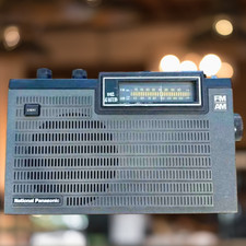 Vintage National Panasonic RF-655 AM FM 7 Transistor Radio AC Battery Japan Work