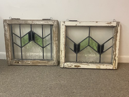 Leaded stained glass window - glass,