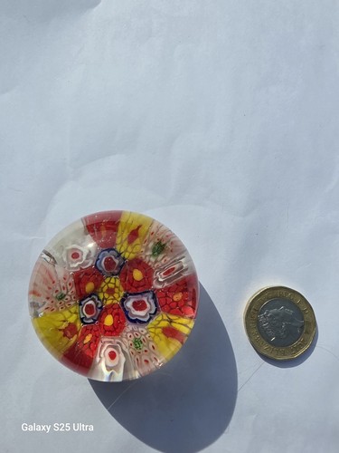 Millefiori paperweight - paperweight, 2”