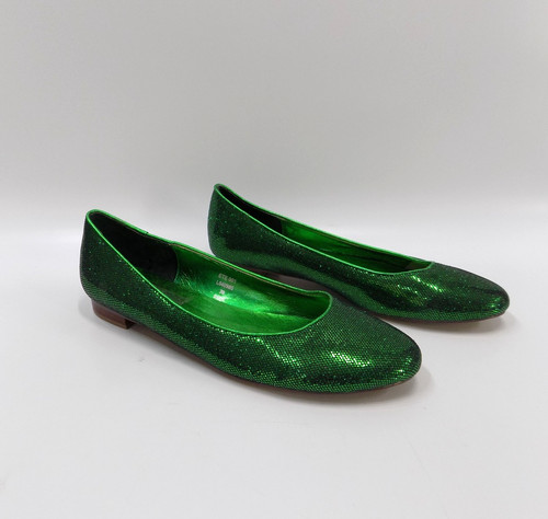Green flat shoes ballet 6 - green, uk