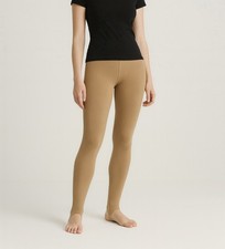 Beige Thermal Stirrup Leggings – Fleece Lined, One Size