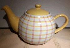 Siip Gingham 6 Cup Teapot Pink