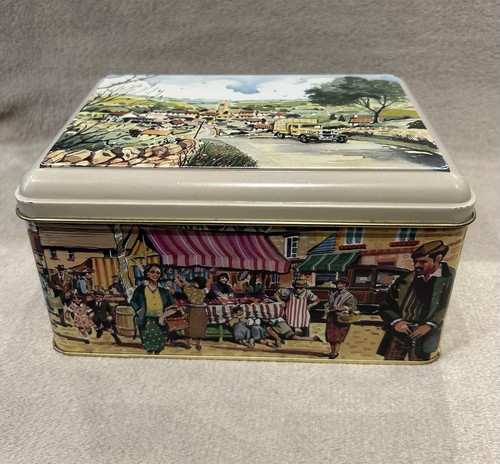 Ringtons vintage lidded tin - ringtons,