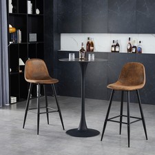 Set of 2 Bar Stools Barchairs