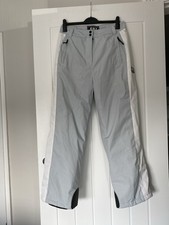 Jack Wills Blue Grey White Side Stripe Ski Snow Waterproof Salopettes Trousers