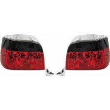 Back Rear Tail Lights Pair Set Clear Red Black for BMW E36 Touring 1990-99
