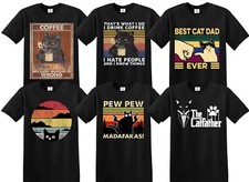 Cat T-Shirt Pew Pew Madafakas