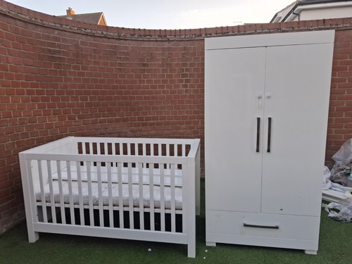 White baby wardrobe with - baby,