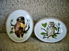 2 x Szeiler Studio Pottery Spill Vase Humidifier With Owl Design