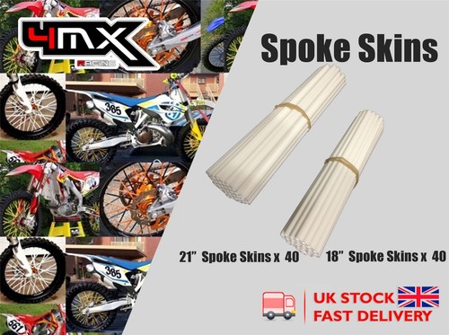 Wheel spoke protectors white - spoke,