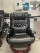   Black Leather Reclining