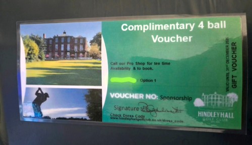 Complimentary ball voucher - complimentary,