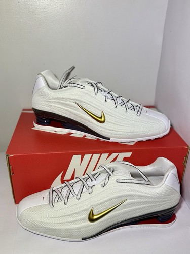 Nike shox white gold - nike,