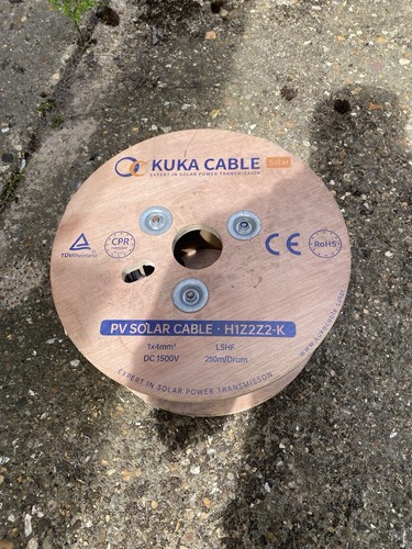 250m 4mm solar panel cable - dc,