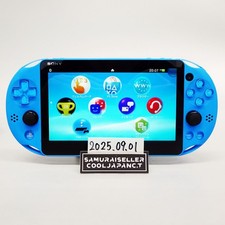 Sony Playstation PS Vita Aqua Blue PCH-2000 ZA23 Console Only PSV Slim Used