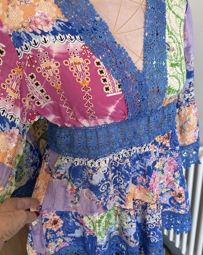 Boho top floral lace - lace, gypsy