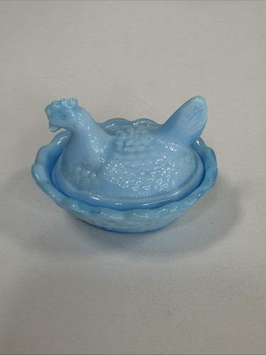 Degenhart blue opalescent slag - opalescent,