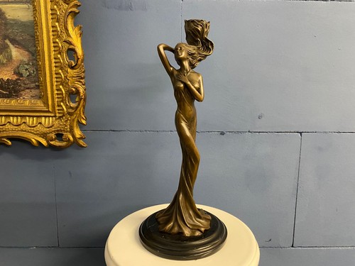 Bronze sculpture candlestick - sculpture,